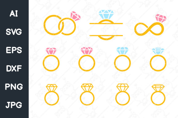 Crafting Elegance: Your Diamond Ring SVG for Wedding Projects