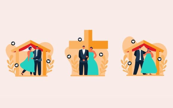 Creating Cohesive Wedding Visuals with Flat Design Bundles