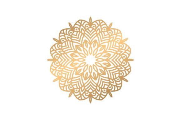 Golden Mandala Wedding Graphics: Four Styles for Timeless Elegance