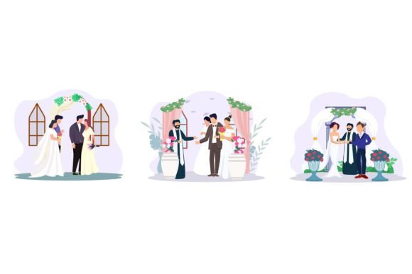 Kind of Wedding Event Flat Design: A Modern Visual Toolkit