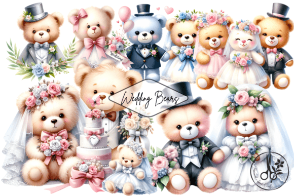 Wedding Bears: Adorable Illustrations for Memorable Designs
