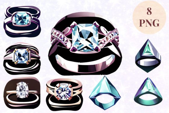 Wedding Ring 14 Clipart PNG: A Digital Asset for Modern Creators